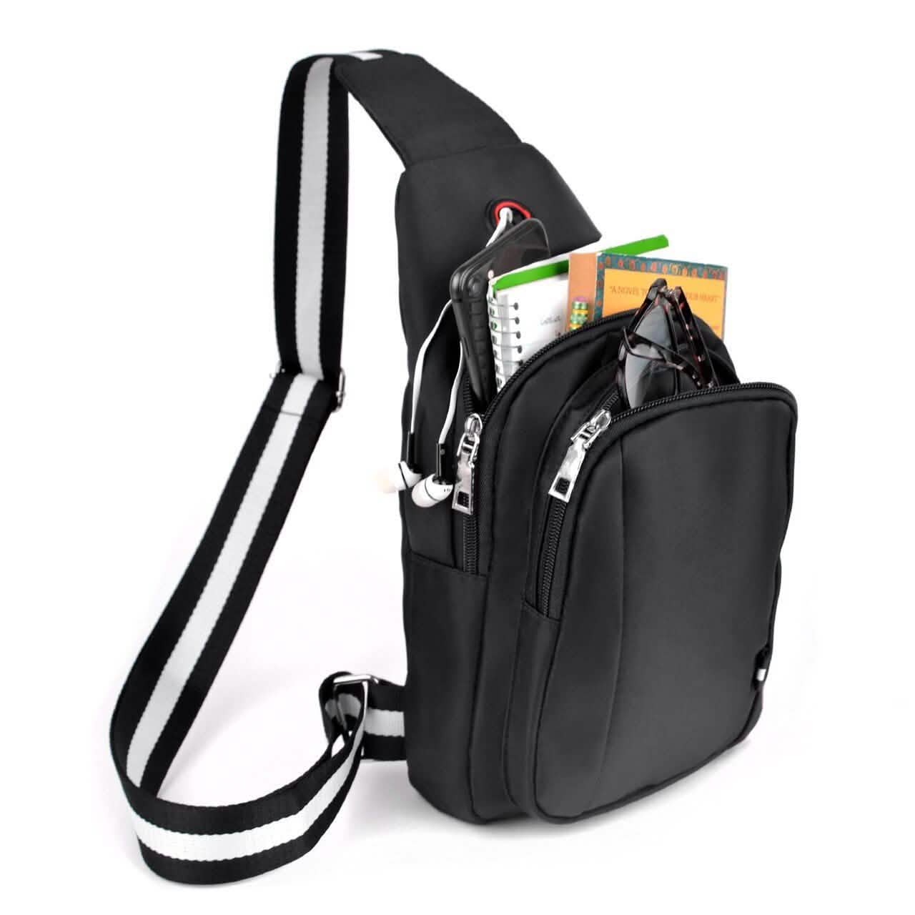 Black Crossbody Shoulder Sling Bag Bags & Travel - DailySale