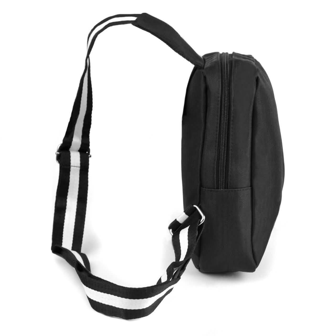 Black Crossbody Shoulder Sling Bag with USB Charging Port Bags & Travel - DailySale