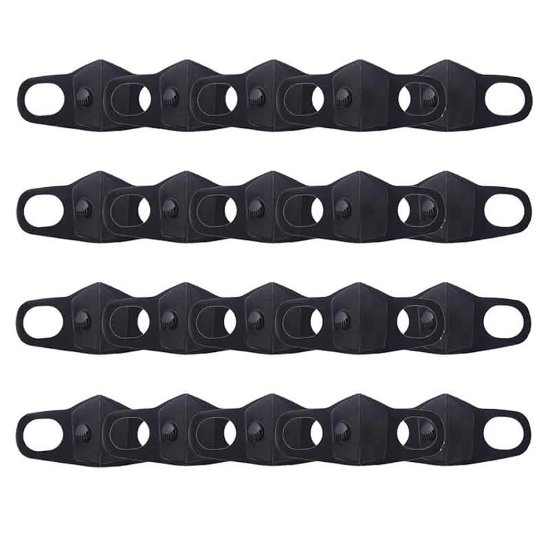 Black Face Mask with Filter Wellness & Fitness 20-Pack - DailySale