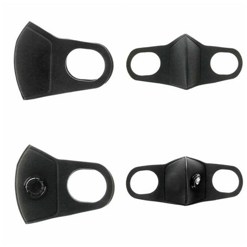 Black Face Mask with Filter Wellness & Fitness - DailySale