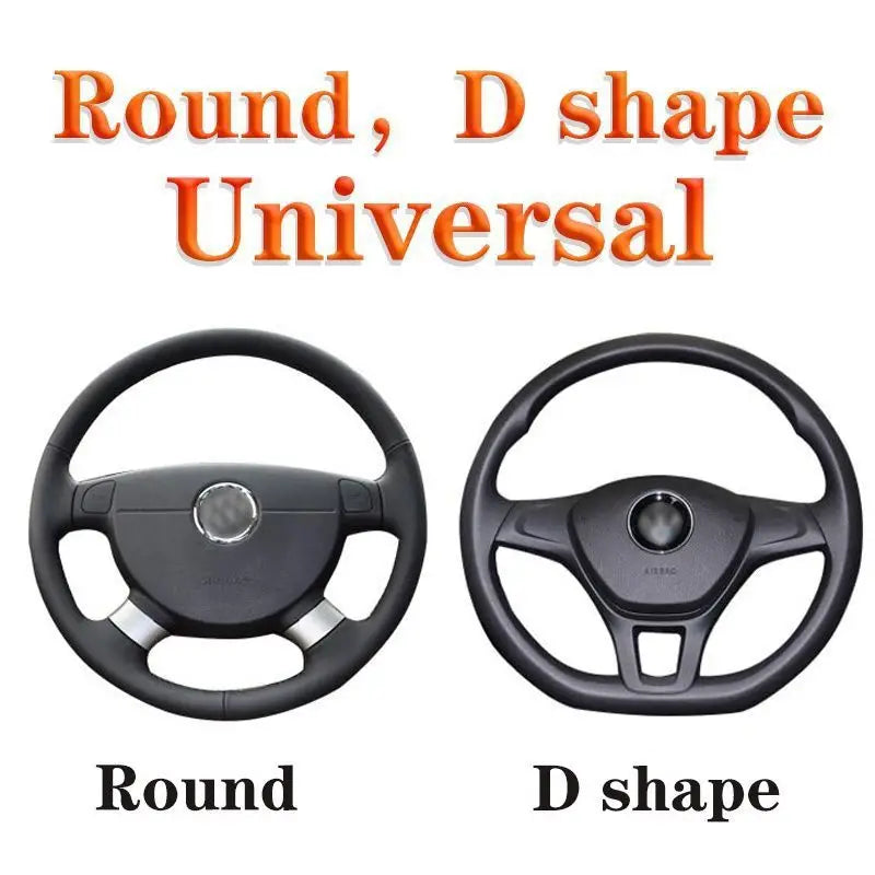 Bling Soft Leather Car Steering Wheel Cover Non-Slip Heat And Cold Protector Automotive - DailySale