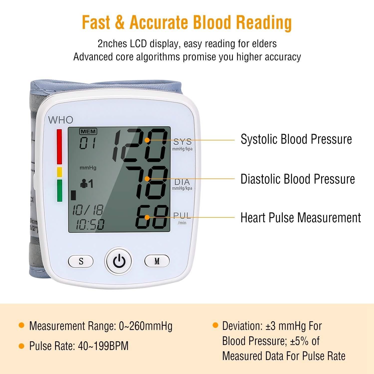 Blood Pressure Monitor Wellness - DailySale