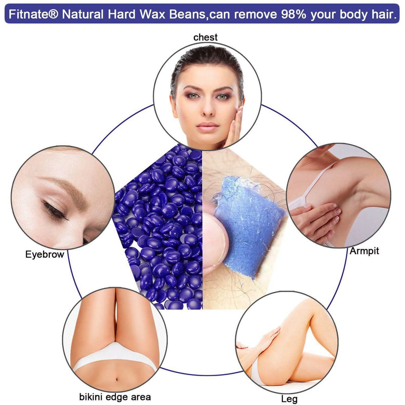 Blue Hard Wax Beans Painless Hair Removal Beauty & Personal Care - DailySale