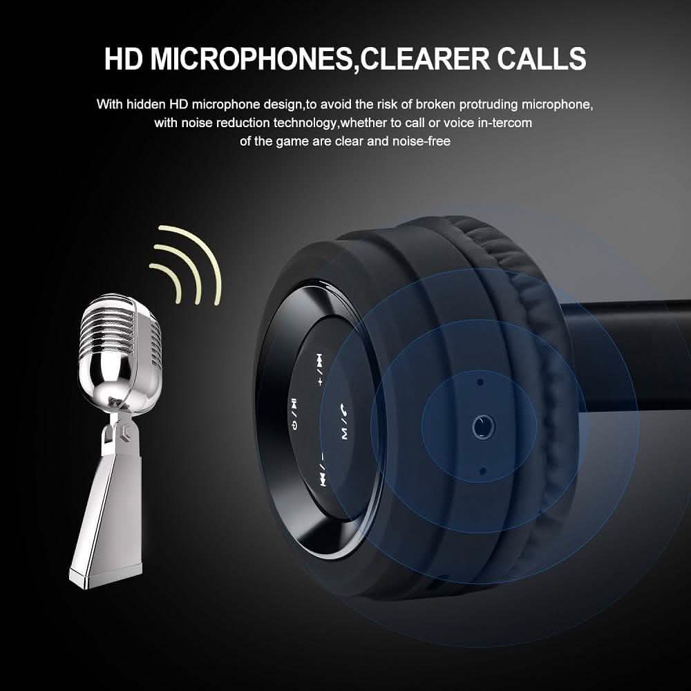 Bluetooth Headset Wireless Hi-Fi Stereo Foldable Headphones - DailySale