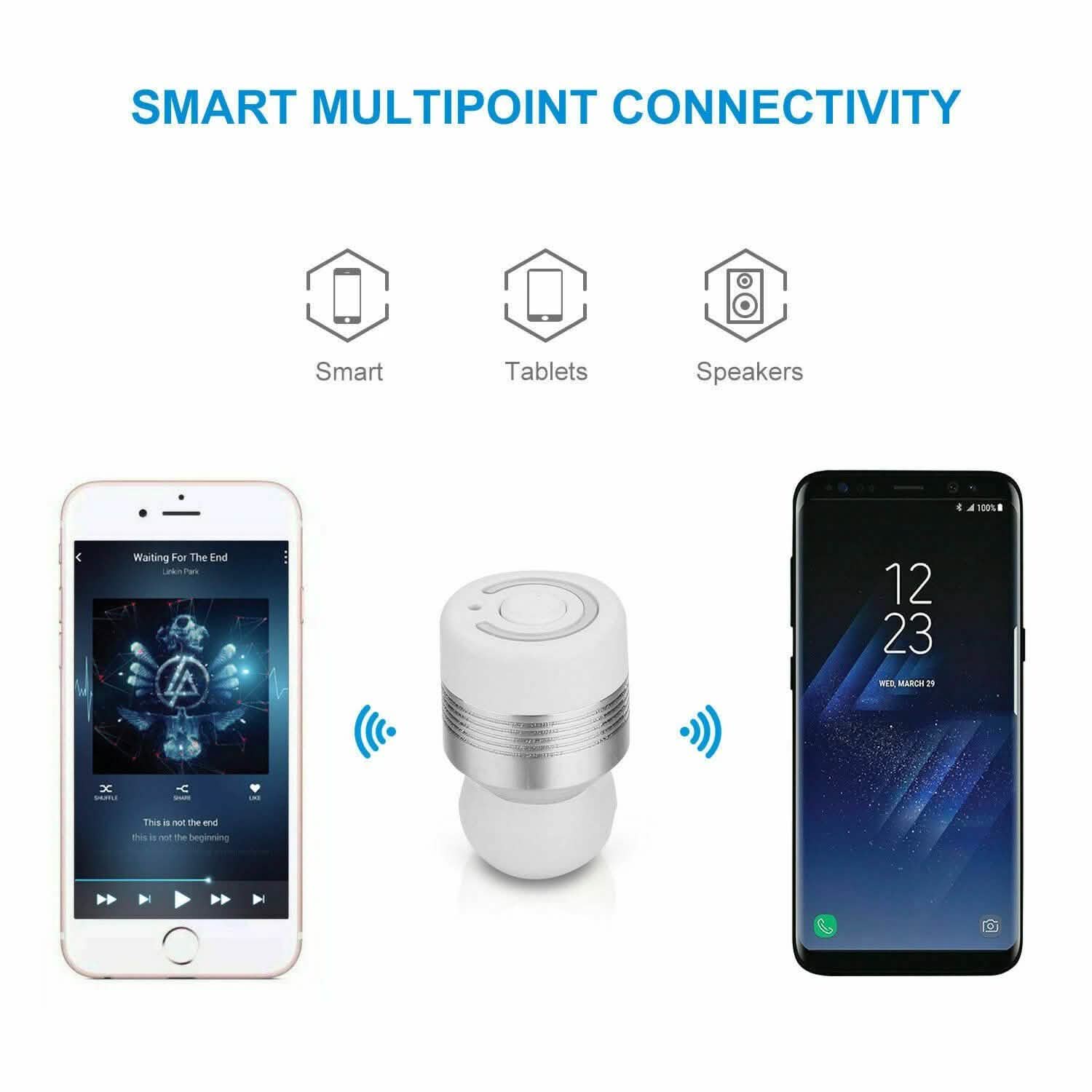 Bluetooth Mini TWS Twins Wireless In-Ear Stereo Earphones Headphones - DailySale