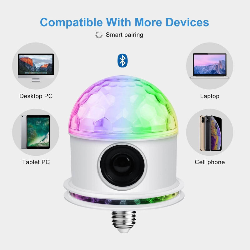 Bluetooth RGB Disco Party Light LED Stage Ball Light KTV Strobe DJ Activated Lamp Lighting & Decor - DailySale
