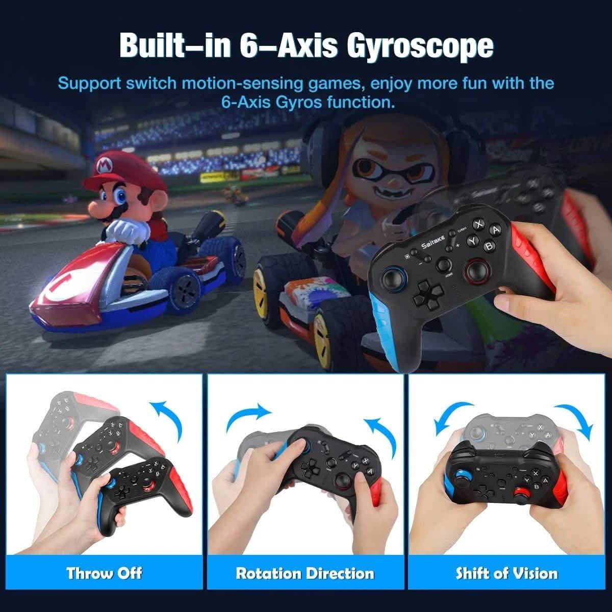 Bluetooth Switch Pro Controller for Nintendo Video Games & Consoles - DailySale
