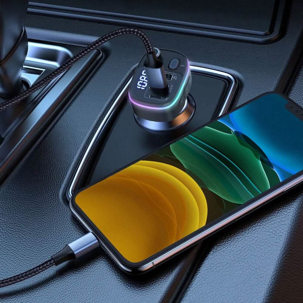 Bluetooth V5.0 FM Transmitter USB Car Charger Automotive - DailySale