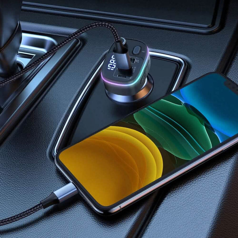 Bluetooth V5.0 FM Transmitter USB Car Charger Automotive - DailySale
