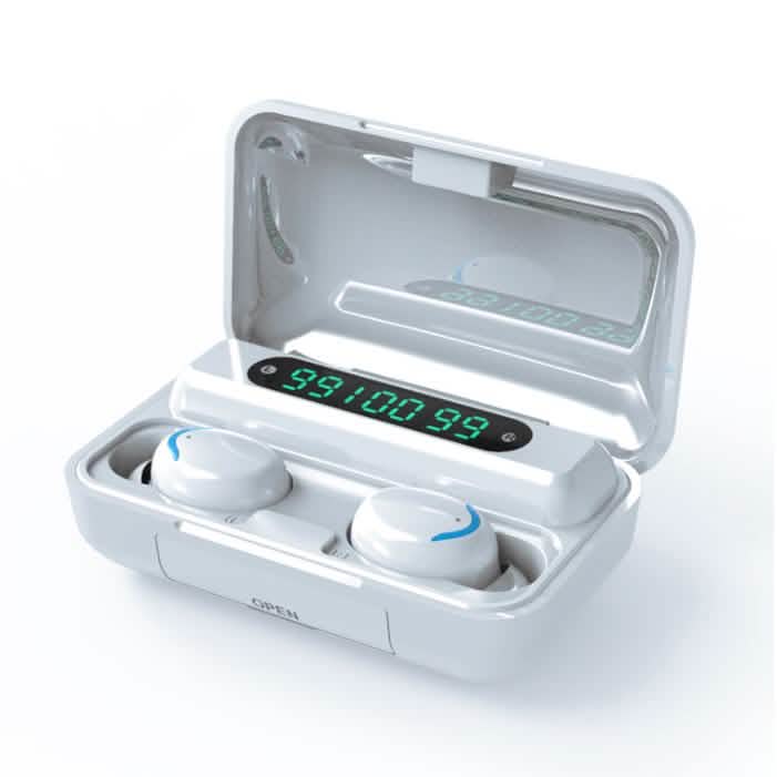Bluetooth Wireless 5.0 Bass 9D Stereo In-Ear Earbuds Headphones White - DailySale