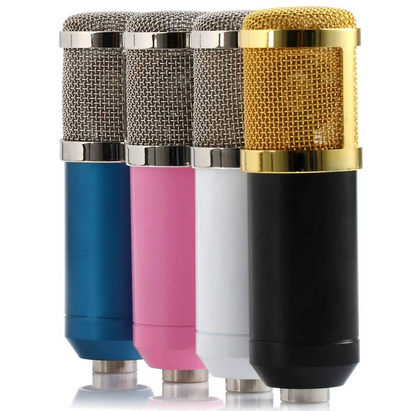 BM-800 Condenser Sound Recording Microphone with Shock Mount for Radio Braodcasting Headphones & Audio - DailySale