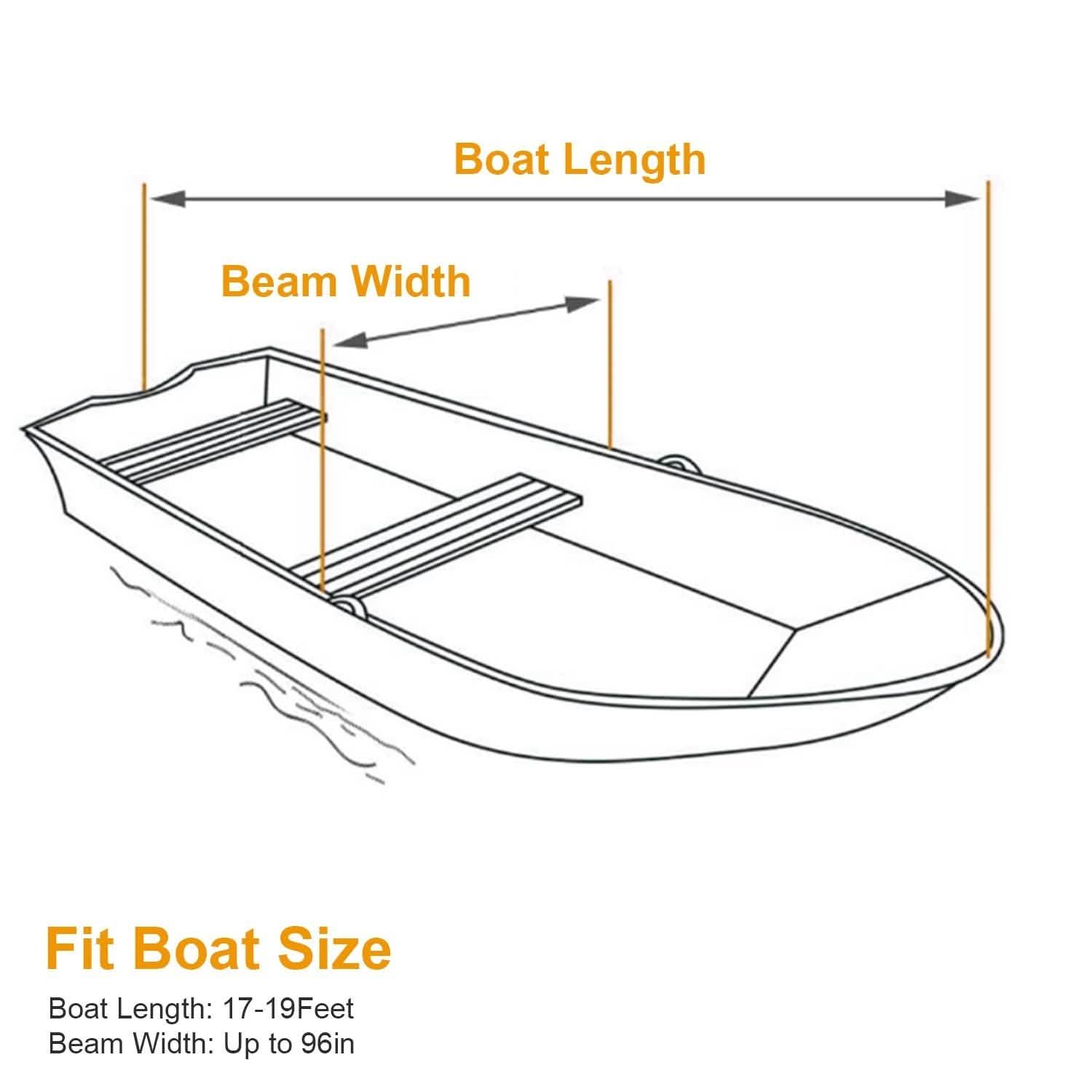 Boat Cover 210D Waterproof Dustproof Trailerable Boat Protector Everything Else - DailySale
