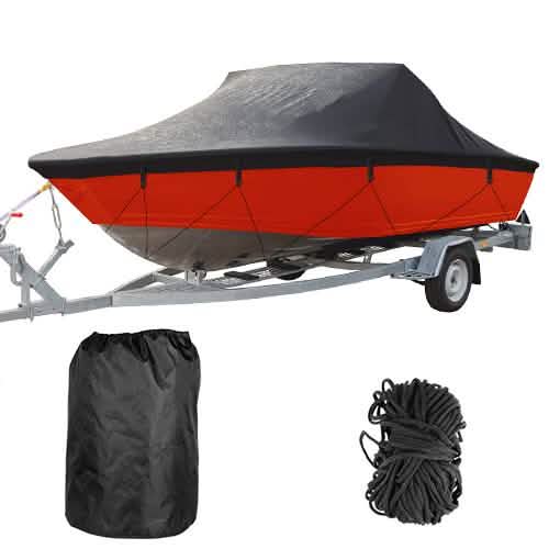 Boat Cover 210D Waterproof Dustproof Trailerable Boat Protector Everything Else - DailySale
