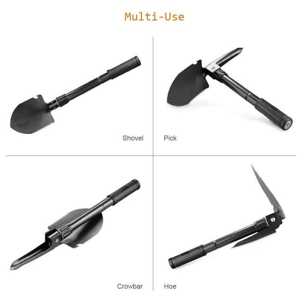 BoBKY - Multifunction Folding Military Shovel With Carrying Bag Sports & Outdoors - DailySale