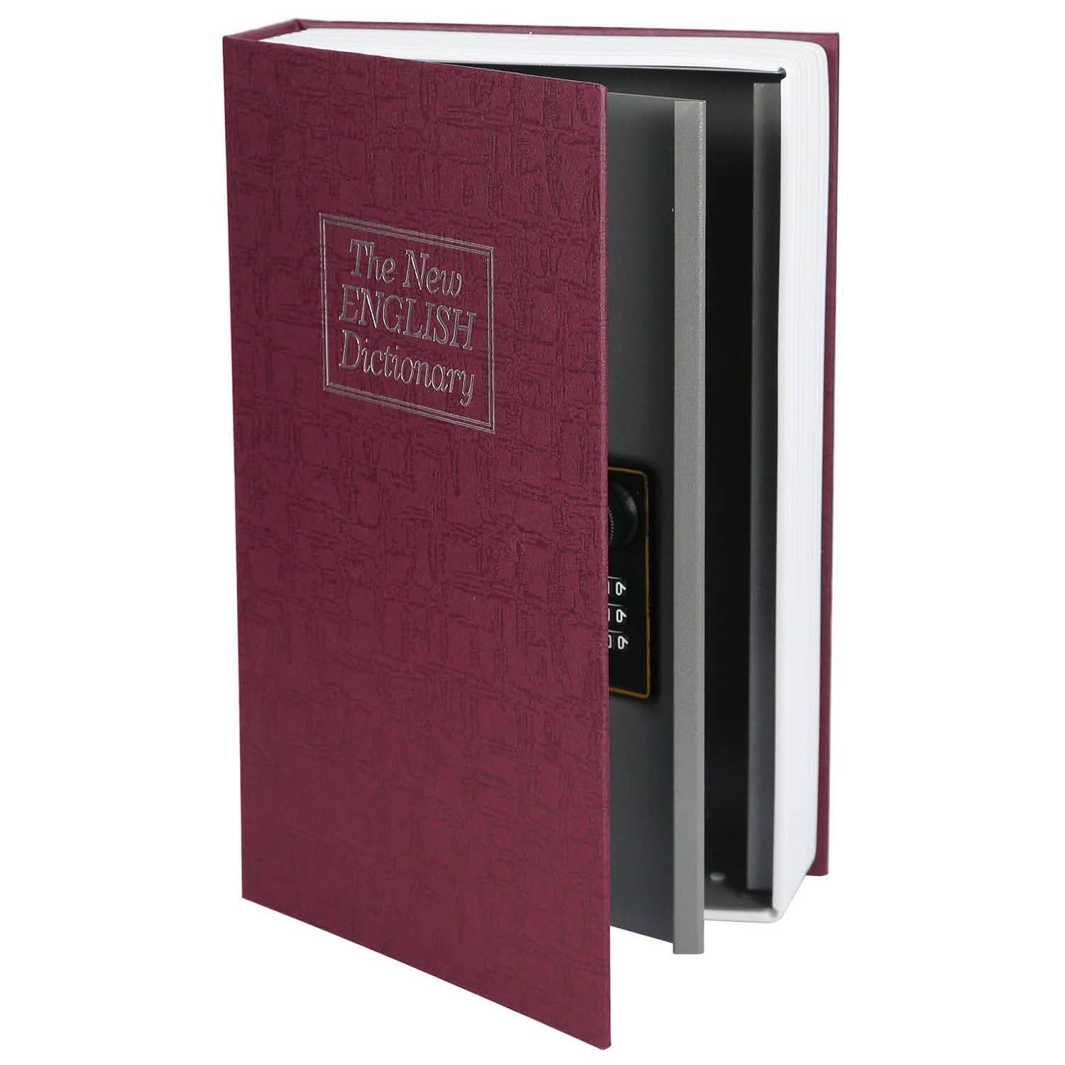Book Safe with 3-Digit Combination Lock Storage Box Closet & Storage - DailySale