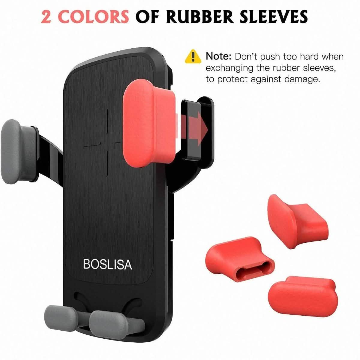 Boslisa Qi Gravity Wireless Car Charger Mount Phones & Accessories - DailySale