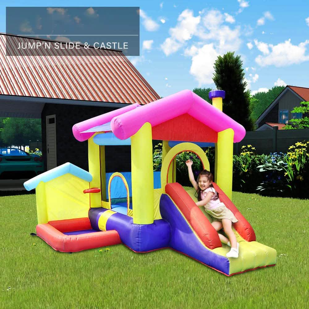 Bouncy Castle Bounce House Slides and Jumps Toys & Games - DailySale