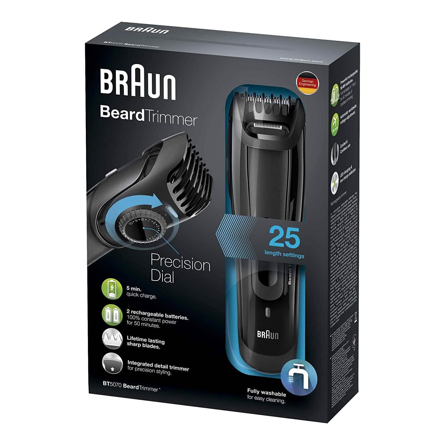 Braun BT5070 Men's Beard Trimmer Men's Grooming - DailySale