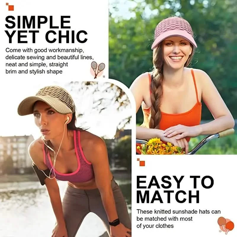 Breathable Sun Visor Cap for Outdoor Sports Women's Shoes & Accessories - DailySale