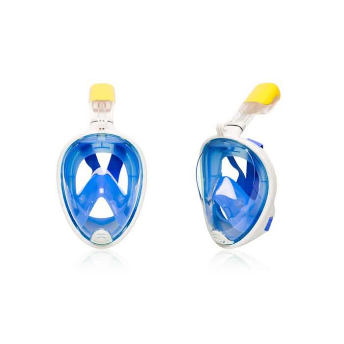 Breathefree GoPro Compatible Snorkel and Scuba Mask Sports & Outdoors Blue S/M - DailySale