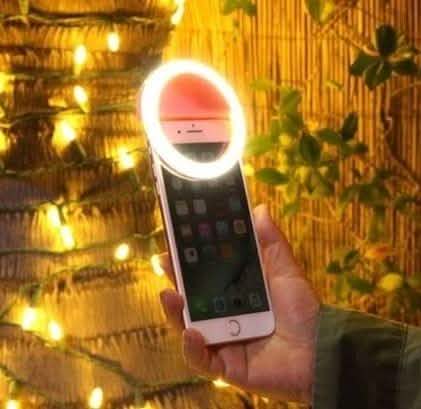 Bright Ring Rechargeable LED Selfie Light for All Phone Models - Assorted Colors Phones & Accessories - DailySale