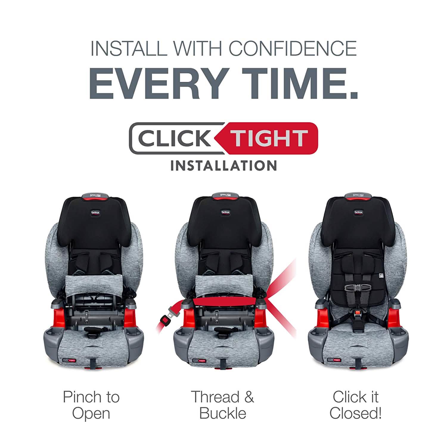 Britax Grow with You ClickTight Harness-2-Booster Car Seat Automotive - DailySale