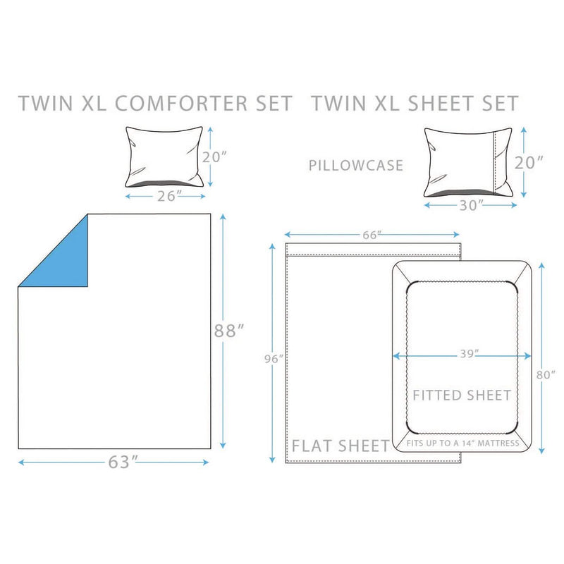 Brooklyn Flat Rugby Stripe Bed-in-a-Bag Set Bedding - DailySale
