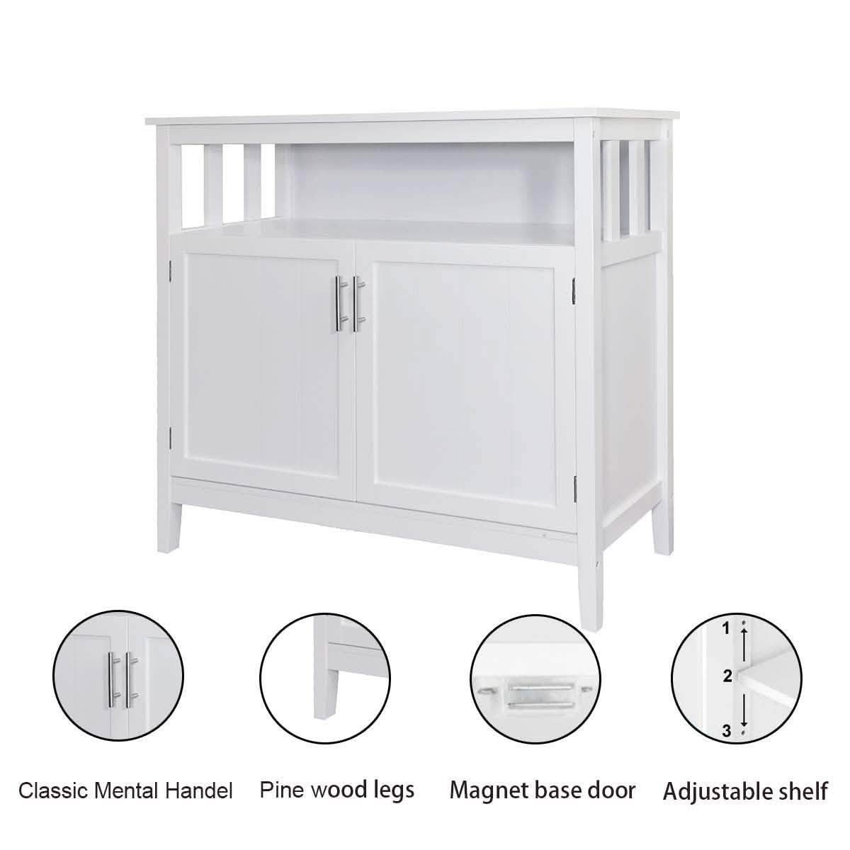 Buffet Cabinet Kitchen Storage Sideboard Furniture & Decor - DailySale