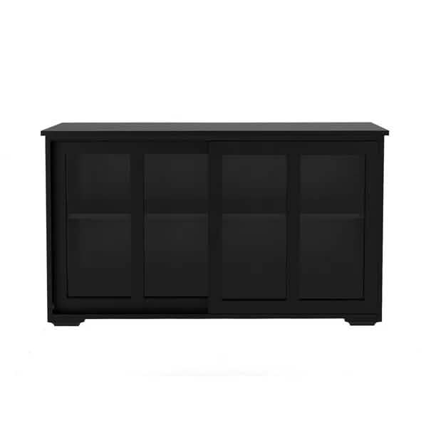 Buffet Sideboard with Sliding Glass Door and Adjustable Shelf Furniture & Decor - DailySale