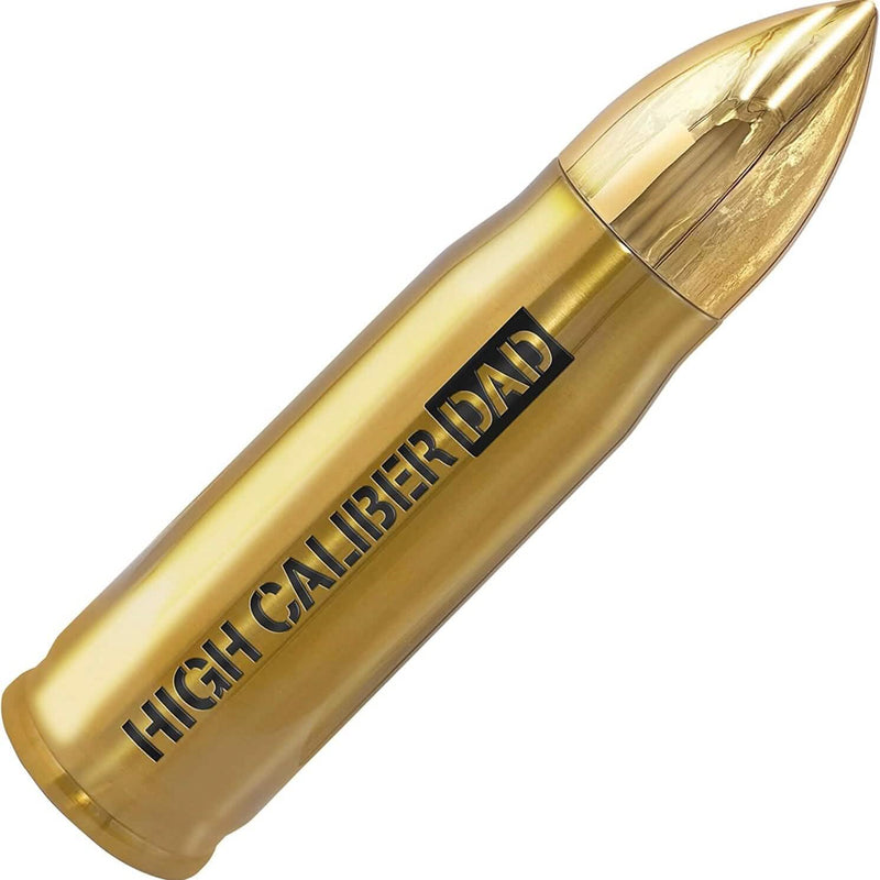 Bullet Water Bottle Gift for Dad 17 Oz Sports & Outdoors High Caliber Dad - DailySale