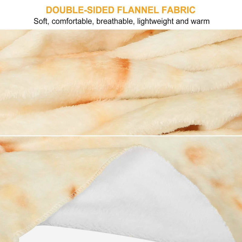 Burrito Tortilla Throw Blanket Bedding - DailySale