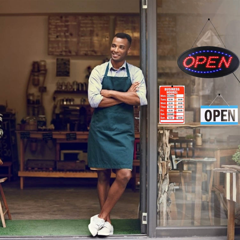 Business Neon Open Sign Advertisement Board with Steady Flashing Modes Everything Else - DailySale