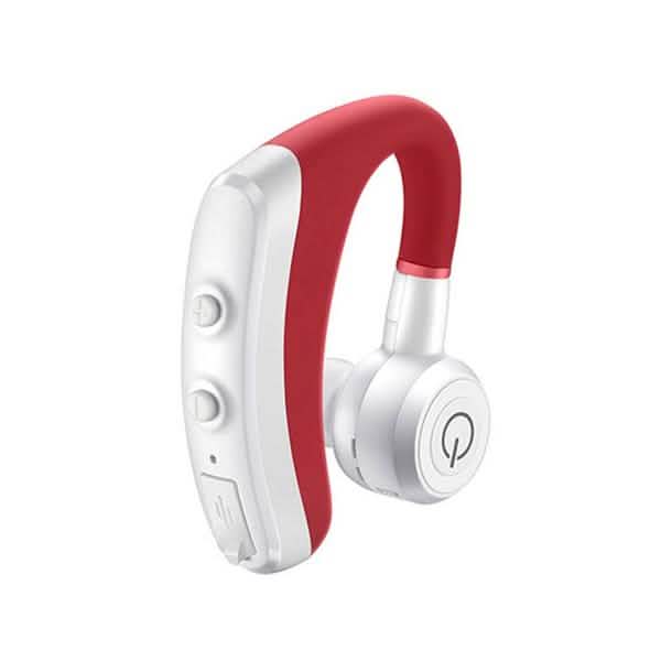 Business Wireless Bluetooth Earphone with Mic and Noise Cancellation Mobile Accessories Red - DailySale