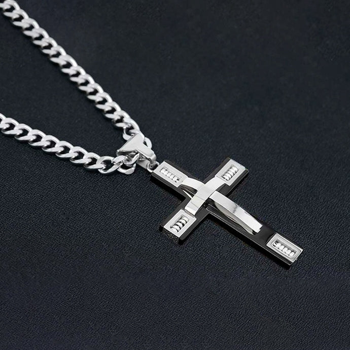 Men's Cross Necklaces in Stainless Steel - DailySale, Inc