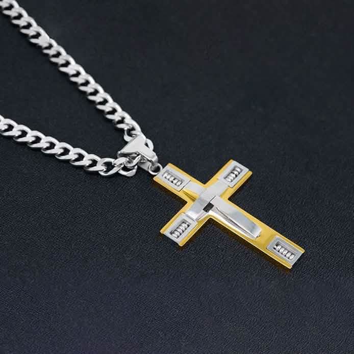 Men's Cross Necklaces in Stainless Steel - DailySale, Inc