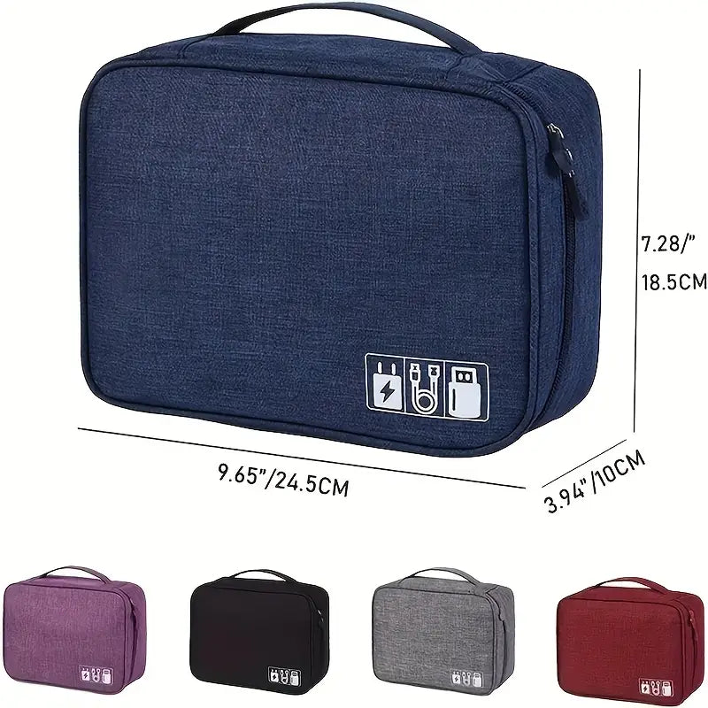 Cable Storage Bag Waterproof Digital Electronic Organizer Bags & Travel - DailySale