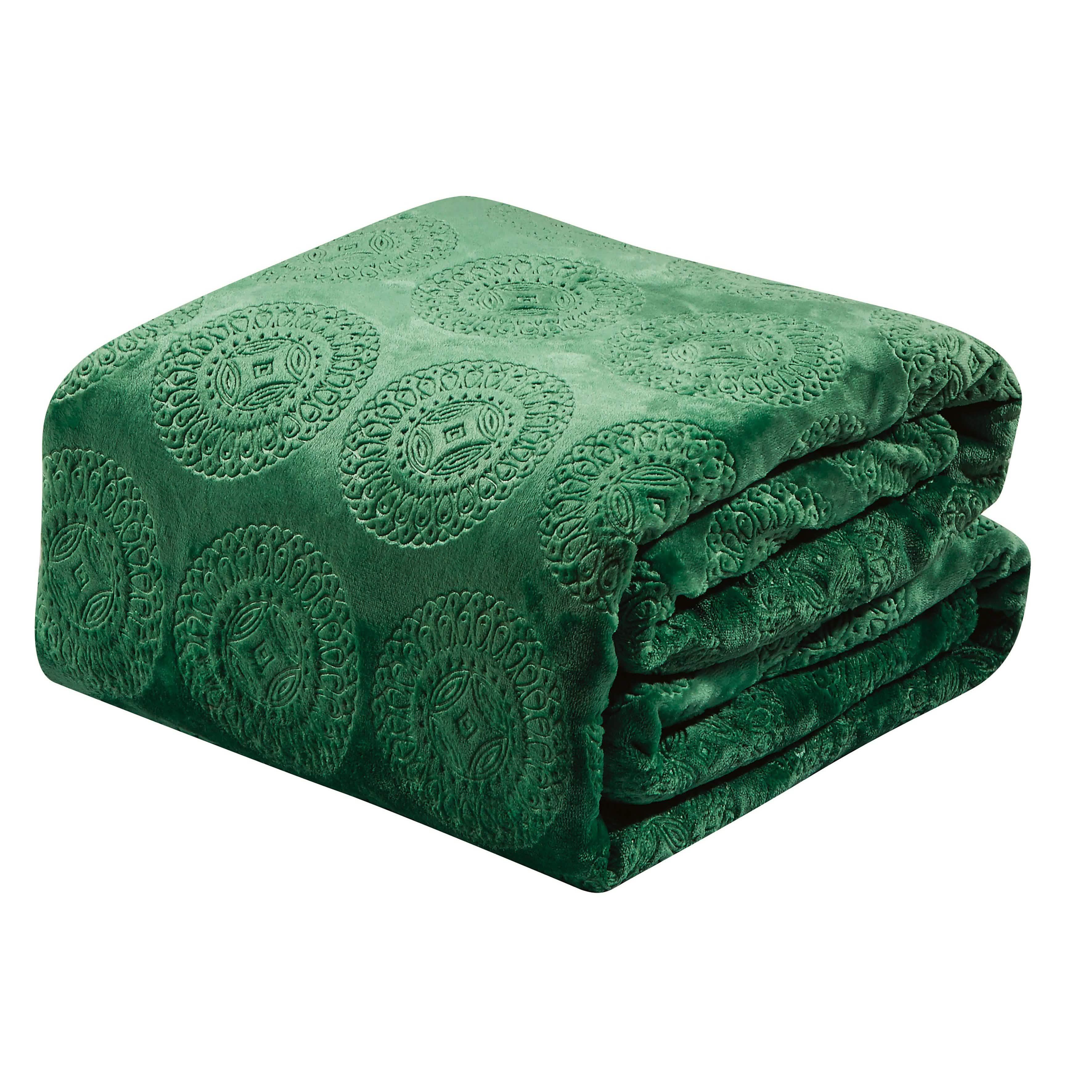 Caesar French Collection Flannel Fleece Blanket Bedding - DailySale