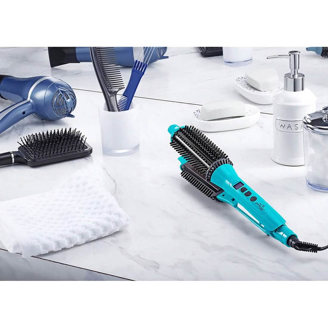 Calista 2-in-1 Heated Brush Iron Hair Styler Beauty & Personal Care - DailySale