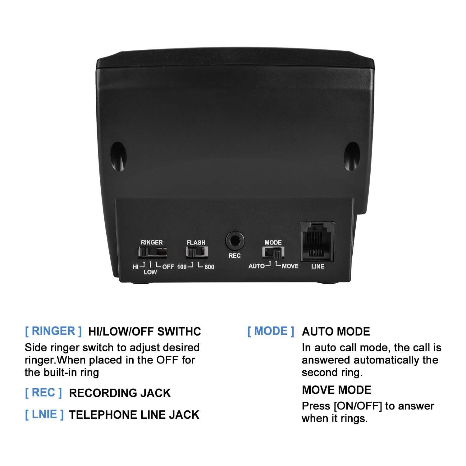 Call Center Dialpad Headset Telephone with Tone Dial Key Pad and Redial Gadgets & Accessories - DailySale