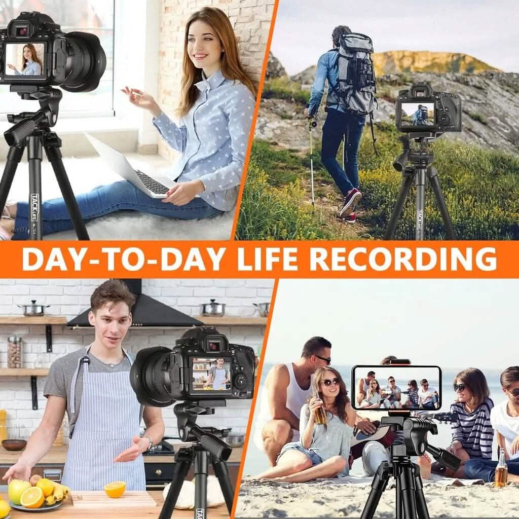 Camera Tripod 55-inch Aluminum Lightweight Tripod MLT01 Cameras & Drones - DailySale