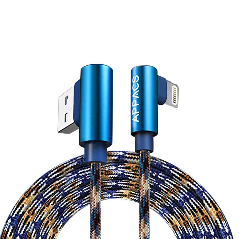 Camouflage Lightning Gaming Cable Mobile Accessories Blue - DailySale