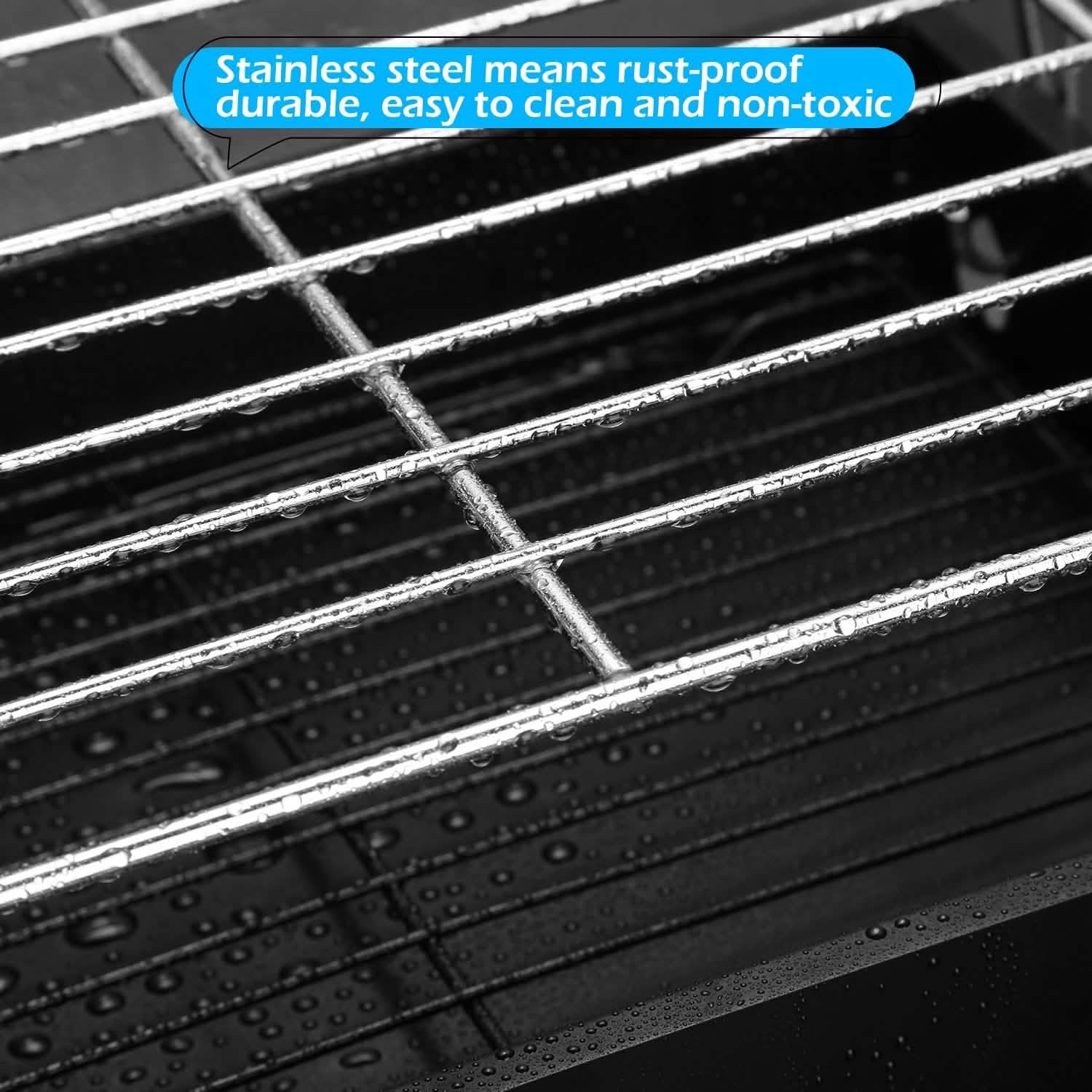 Camping Grill Barbecue Tool Folding & Lightweight Steel Mesh Portable Kitchen & Dining - DailySale
