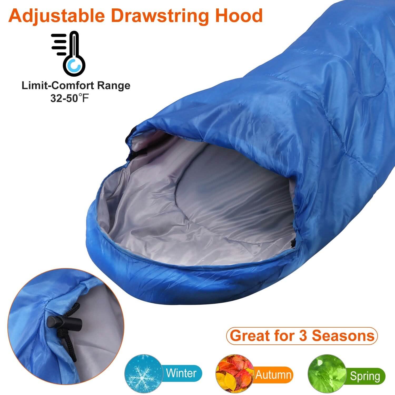 Camping Sleeping Bags for Adults Sports & Outdoors - DailySale