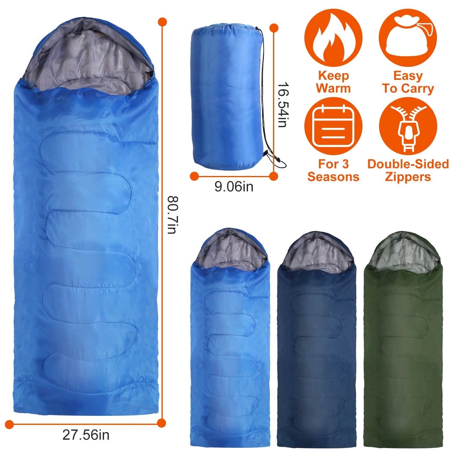 Camping Sleeping Bags for Adults Sports & Outdoors - DailySale