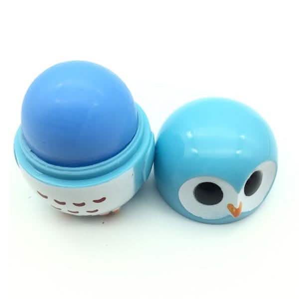 Candy Color Owl Shape Moisturizing Lip Balm Beauty & Personal Care Blue - DailySale