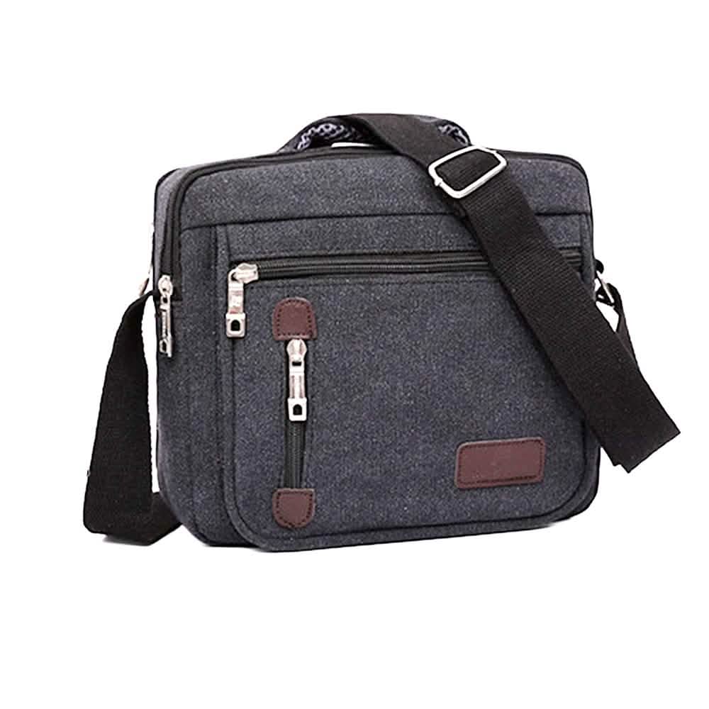 Canvas Cross-Body Totes - Assorted Colors Handbags & Wallets Black - DailySale