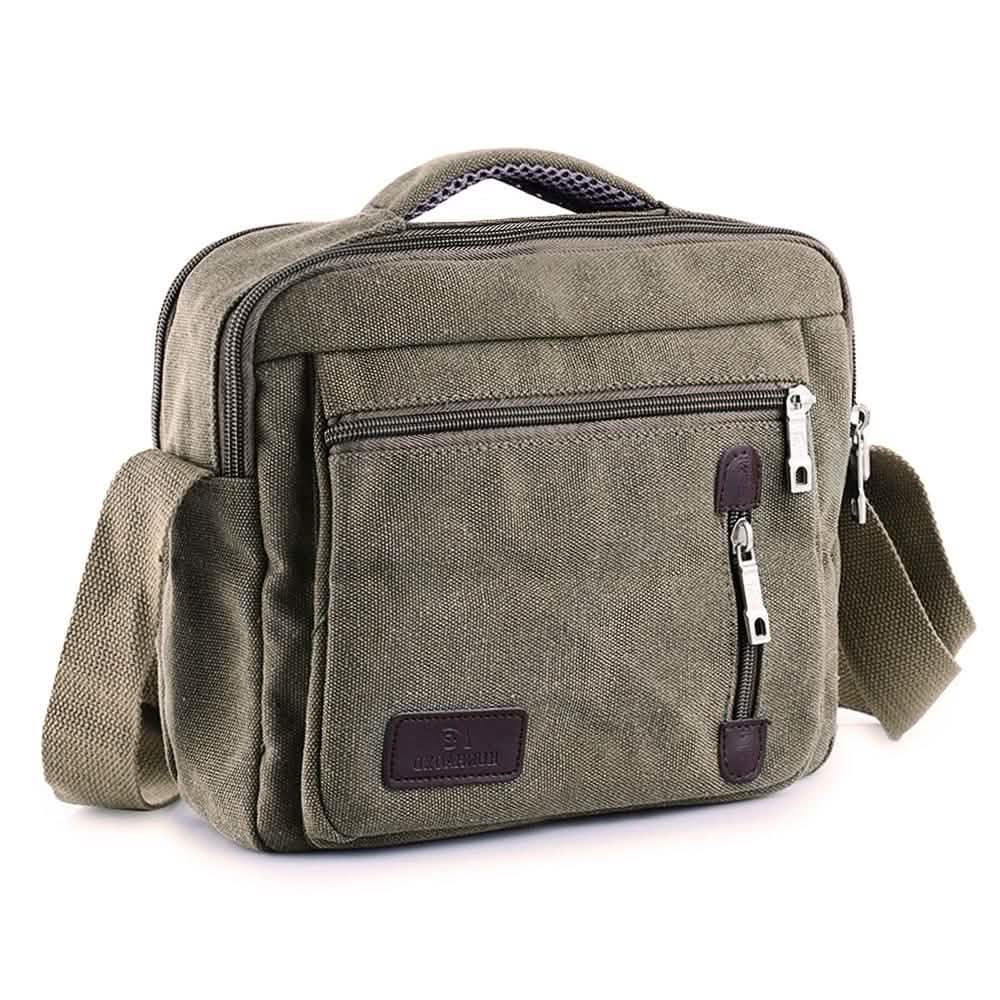 Canvas Cross-Body Totes - Assorted Colors Handbags & Wallets Olive - DailySale