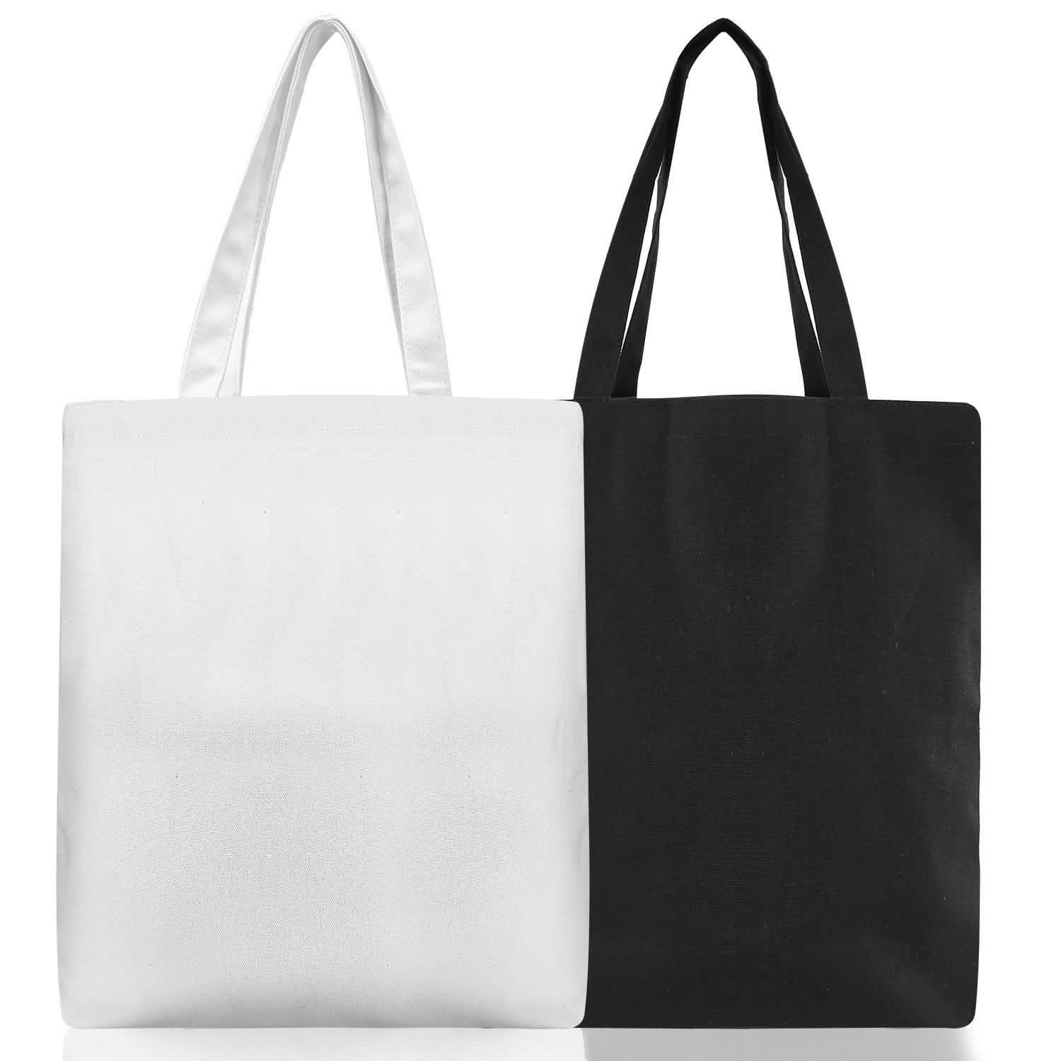 Canvas Tote Bag DIY Craft Eco Tote 100% Cotton Washable Reusable Bags & Travel - DailySale