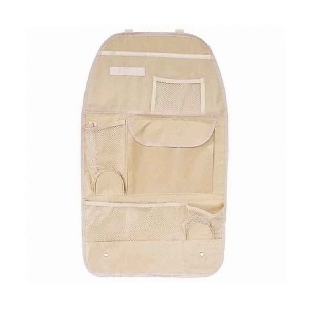 Car Back Seat Hanging Organizer with Cup Holder Automotive Tan - DailySale