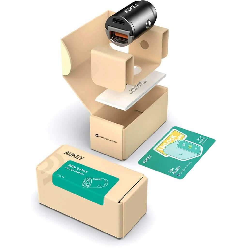 Car Charger 30W Dual-Port Automotive - DailySale